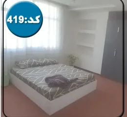 اتاق خواب مستر و کمد دیواری و پنجره آپارتمان در رضوانشهر 458644