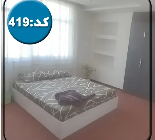 اتاق خواب مستر و کمد دیواری و پنجره آپارتمان در رضوانشهر 458644